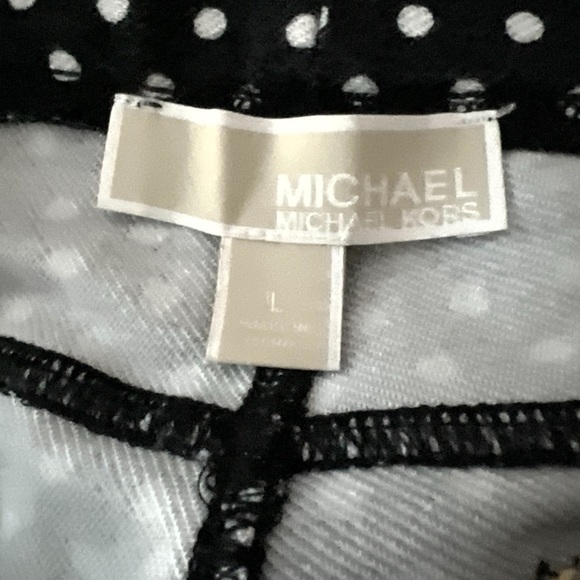 Michael Kors Black and White Polka Dot Skinny Pants - Picture 6 of 6